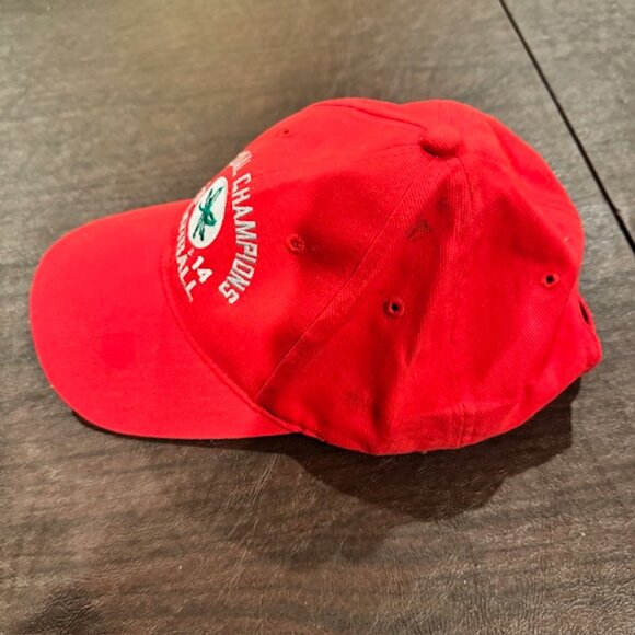Ohio State Buckeyes 2014 National Champions Adjustable Hat - Red - Picture 3 of 9